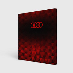 Холст квадратный Audi red poly, цвет: 3D-принт