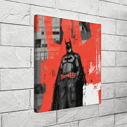 Холст квадратный Бэтмен граффити на стене, цвет: 3D-принт — фото 2