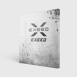 Холст квадратный Exeed - white gradient, цвет: 3D-принт