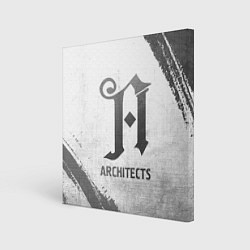 Холст квадратный Architects - white gradient, цвет: 3D-принт