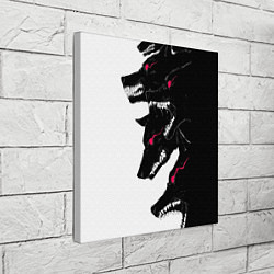 Холст квадратный Волки, цвет: 3D-принт — фото 2