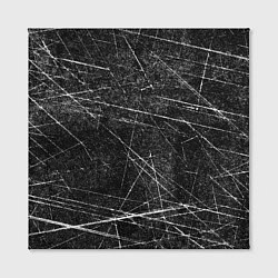 Холст квадратный Царапины, цвет: 3D-принт — фото 2