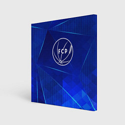 Холст квадратный Porto blue poly, цвет: 3D-принт