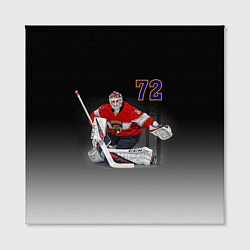 Холст квадратный Sergey Bobrovsky is goalkeeper of the Florida Pant, цвет: 3D-принт — фото 2