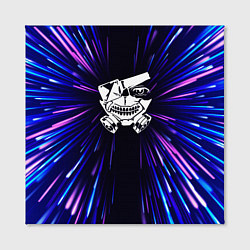 Холст квадратный Tokyo Ghoul neon energy, цвет: 3D-принт — фото 2