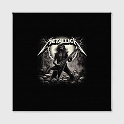 Холст квадратный Metallica - guitar solo, цвет: 3D-принт — фото 2