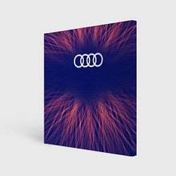 Холст квадратный Audi red energy, цвет: 3D-принт