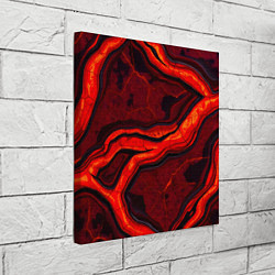 Холст квадратный Застывшая лава, цвет: 3D-принт — фото 2