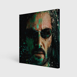 Холст квадратный Matrix - Keanu Reeves, цвет: 3D-принт