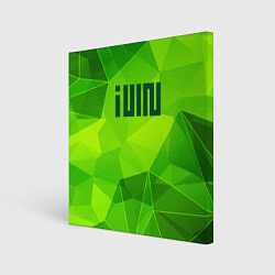 Холст квадратный Gidle green poly, цвет: 3D-принт