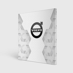 Холст квадратный Volvo white poly, цвет: 3D-принт