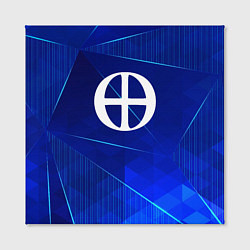 Холст квадратный Blue Exorcist blue poly, цвет: 3D-принт — фото 2