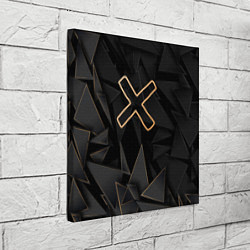 Холст квадратный A Silent Voice golden poly, цвет: 3D-принт — фото 2