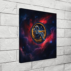 Холст квадратный Космонавт сидит в луне, цвет: 3D-принт — фото 2