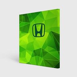 Холст квадратный Honda green poly, цвет: 3D-принт