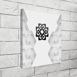 Холст квадратный Breaking Benjamin white poly, цвет: 3D-принт — фото 2