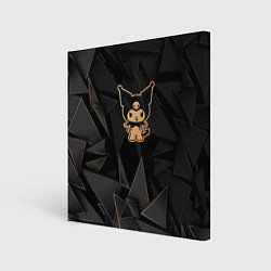 Холст квадратный Kuromi golden poly, цвет: 3D-принт