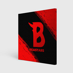 Холст квадратный Beastars - red gradient, цвет: 3D-принт
