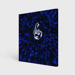 Холст квадратный Scorpions blue energy, цвет: 3D-принт