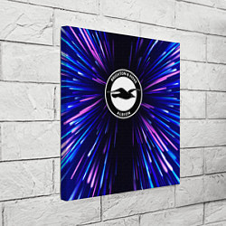 Холст квадратный Brighton neon energy, цвет: 3D-принт — фото 2