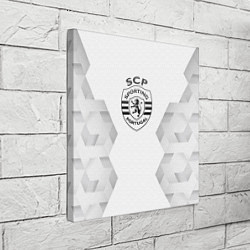 Холст квадратный Sporting white poly, цвет: 3D-принт — фото 2