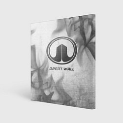 Холст квадратный Great Wall - white gradient, цвет: 3D-принт