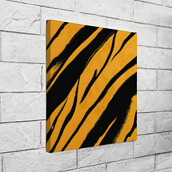 Холст квадратный Тигровый раскрас, цвет: 3D-принт — фото 2