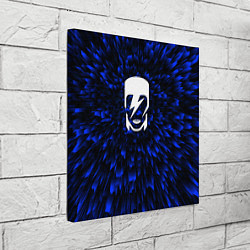 Холст квадратный David Bowie blue energy, цвет: 3D-принт — фото 2