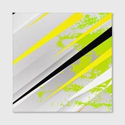 Холст квадратный Color white light green, цвет: 3D-принт — фото 2