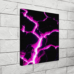 Холст квадратный Color pink black, цвет: 3D-принт — фото 2