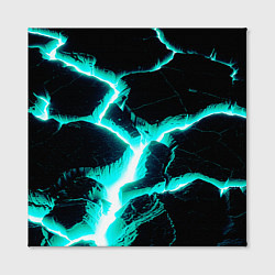 Холст квадратный Color light blue black, цвет: 3D-принт — фото 2