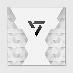 Холст квадратный Seventeen white poly, цвет: 3D-принт — фото 2