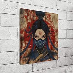 Холст квадратный Китана - японский стиль, цвет: 3D-принт — фото 2