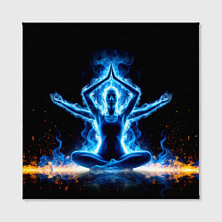 Холст квадратный Четырехрукий йог, цвет: 3D-принт — фото 2