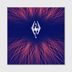 Холст квадратный Skyrim red energy, цвет: 3D-принт — фото 2