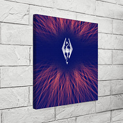 Холст квадратный Skyrim red energy, цвет: 3D-принт — фото 2