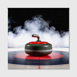 Холст квадратный Кёрлинг и белый дым, цвет: 3D-принт — фото 2