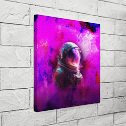 Холст квадратный Космонавт красочный, цвет: 3D-принт — фото 2