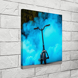 Холст квадратный Самокат в синем дыму, цвет: 3D-принт — фото 2