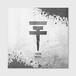 Холст квадратный Tokio Hotel - white gradient, цвет: 3D-принт — фото 2