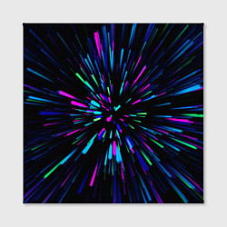 Холст квадратный Neon rods, цвет: 3D-принт — фото 2