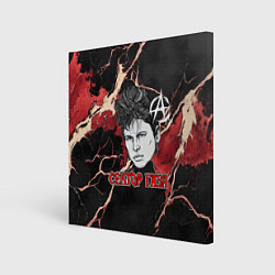 Холст квадратный Сектор газа ретро текстура, цвет: 3D-принт