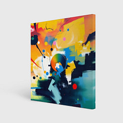 Холст квадратный Абстракция в деталях, цвет: 3D-принт