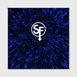 Холст квадратный Sally Face blue energy, цвет: 3D-принт — фото 2