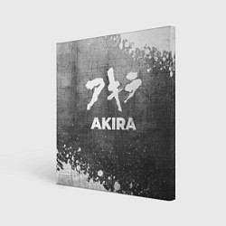 Холст квадратный Akira - grey gradient, цвет: 3D-принт