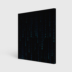 Холст квадратный Color black blue, цвет: 3D-принт
