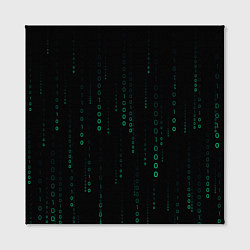 Холст квадратный Color black turquoise, цвет: 3D-принт — фото 2