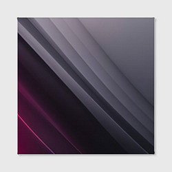 Холст квадратный Color black grey, цвет: 3D-принт — фото 2