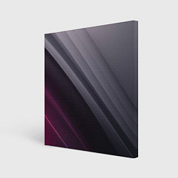 Холст квадратный Color black grey, цвет: 3D-принт