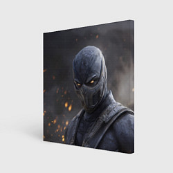 Холст квадратный Noob Saibot Mortal Kombat, цвет: 3D-принт
